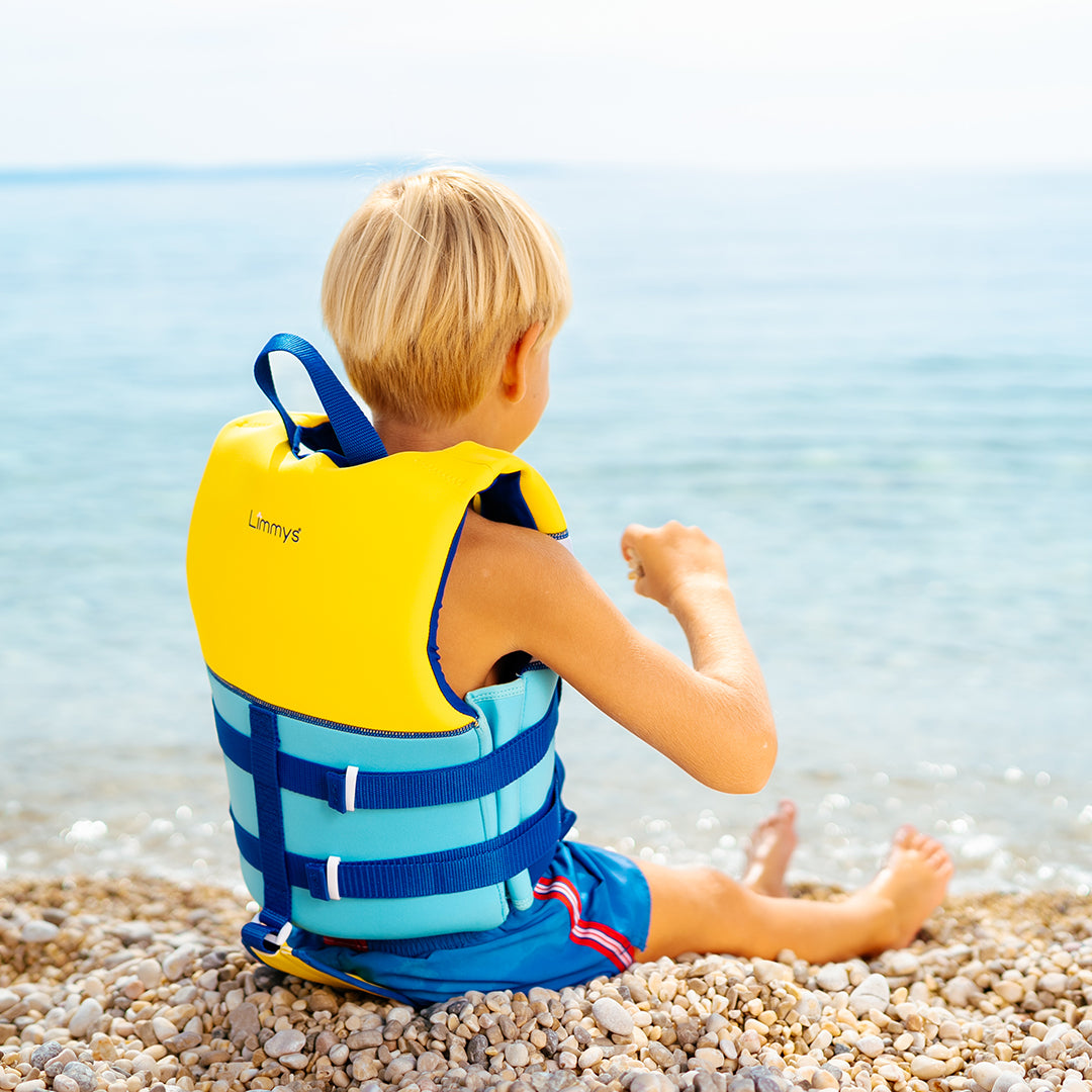 Premium Neoprene Swim Vest - Sunshine Blue