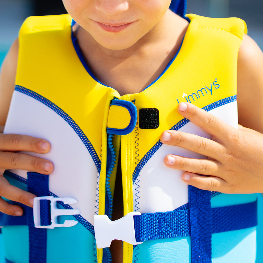 Premium Neoprene Swim Vest - Sunshine Blue