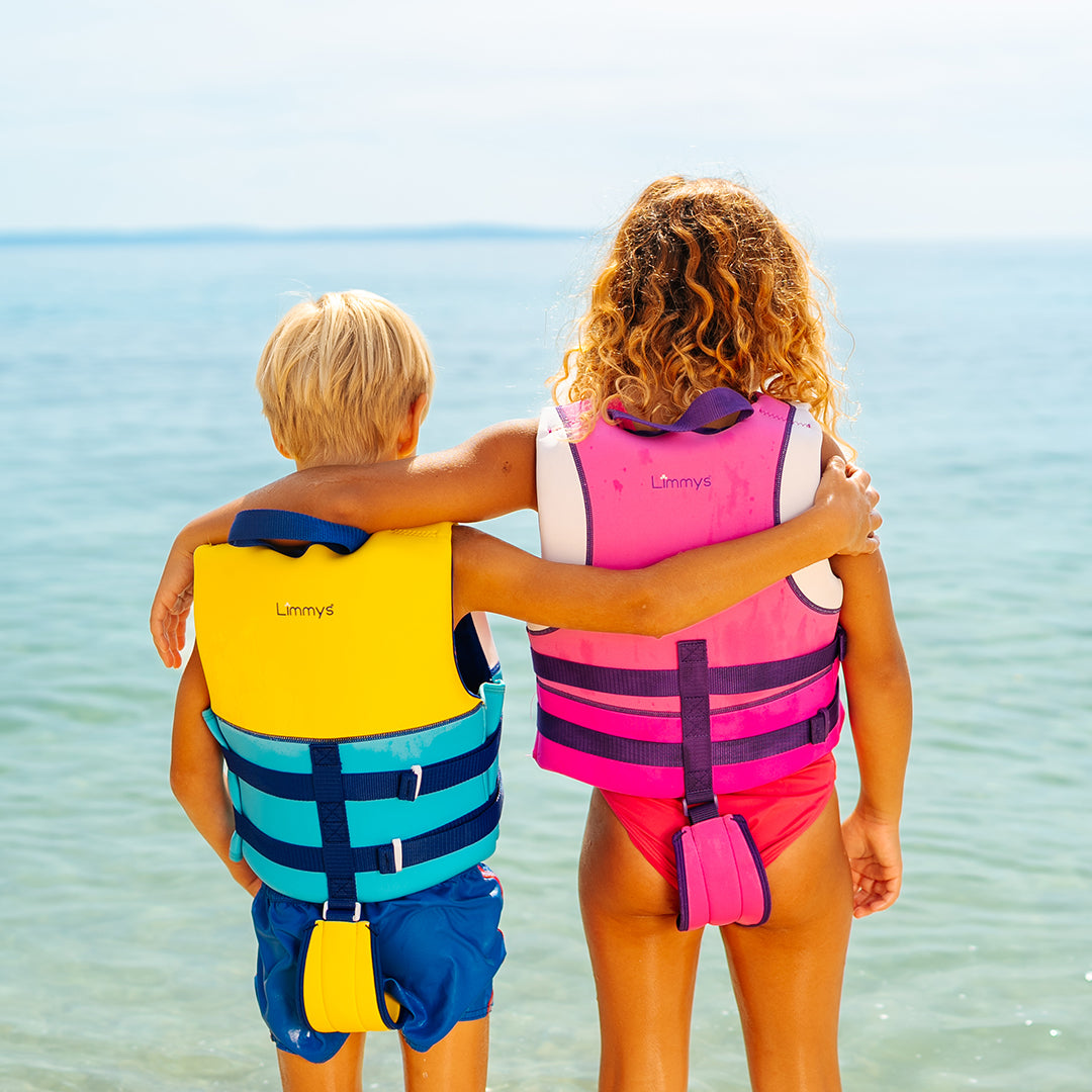 Premium Neoprene Swim Vest - Berry Pink