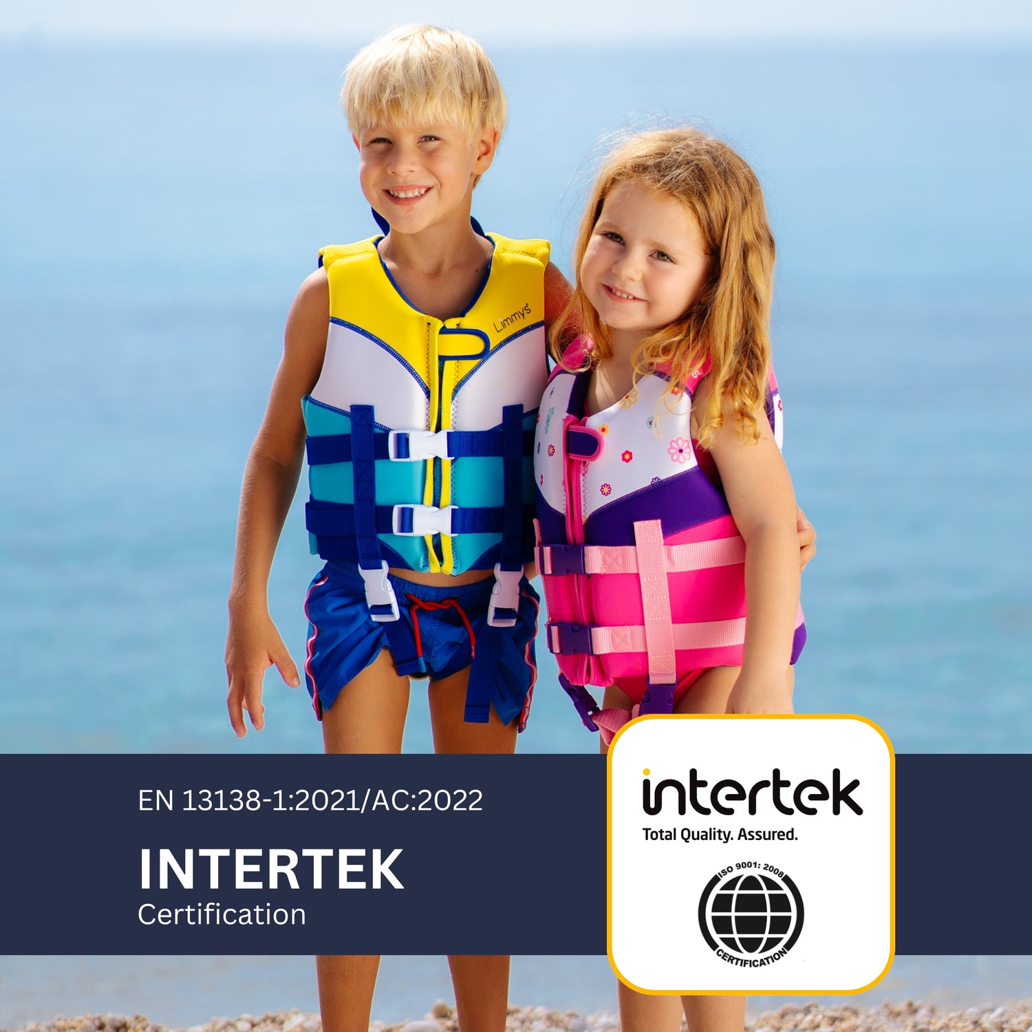 Premium Neoprene Swim Vest - Berry Pink