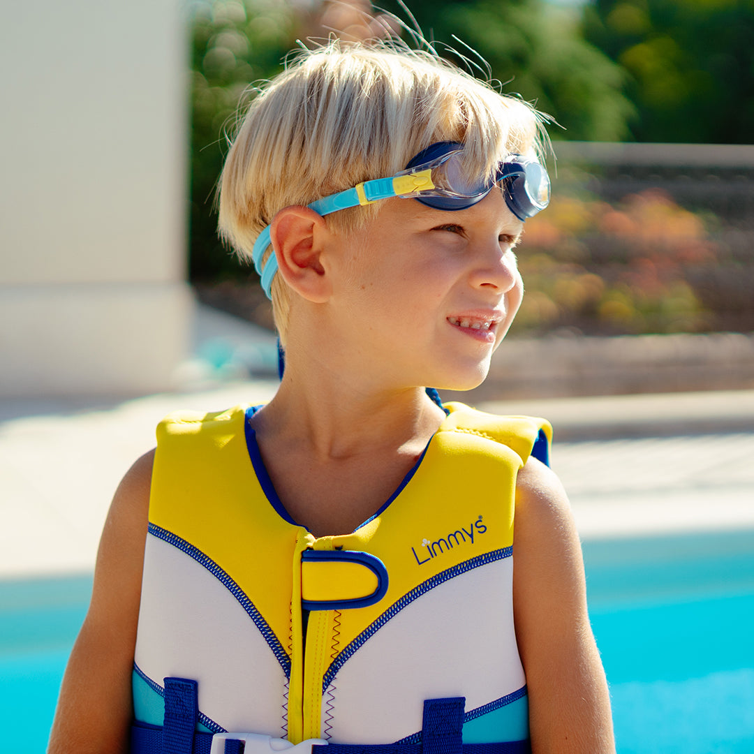 Premium Neoprene Swim Vest - Sunshine Blue