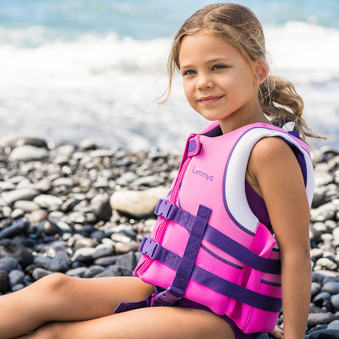 Premium Neoprene Swim Vest - Berry Pink