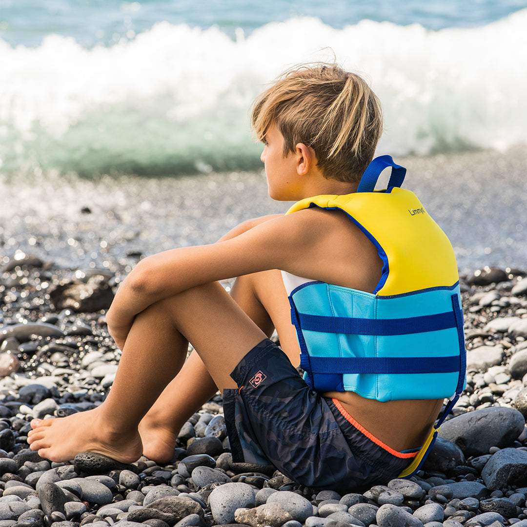 Premium Neoprene Swim Vest - Sunshine Blue