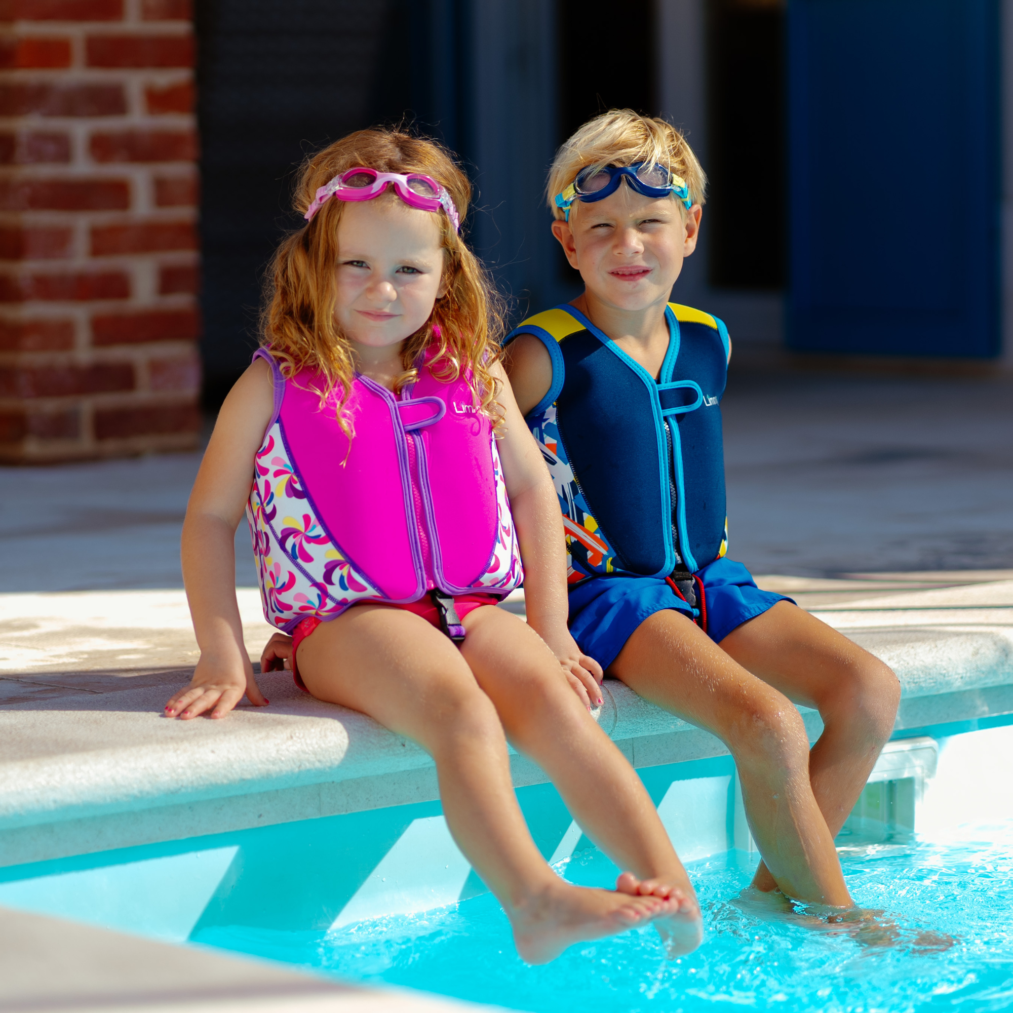 Premium Neoprene Swim Vest - Navy Blue