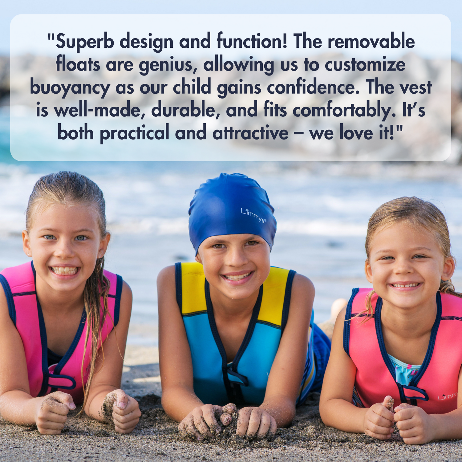 Premium Neoprene Swim Vest - Royal Blue