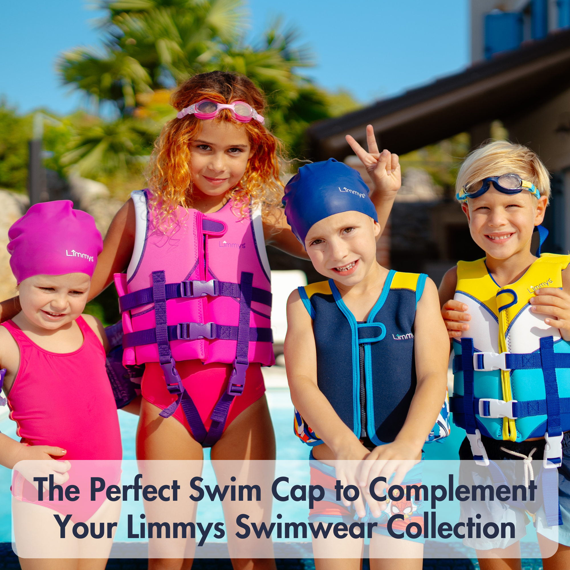 Premium Kids Swim Caps