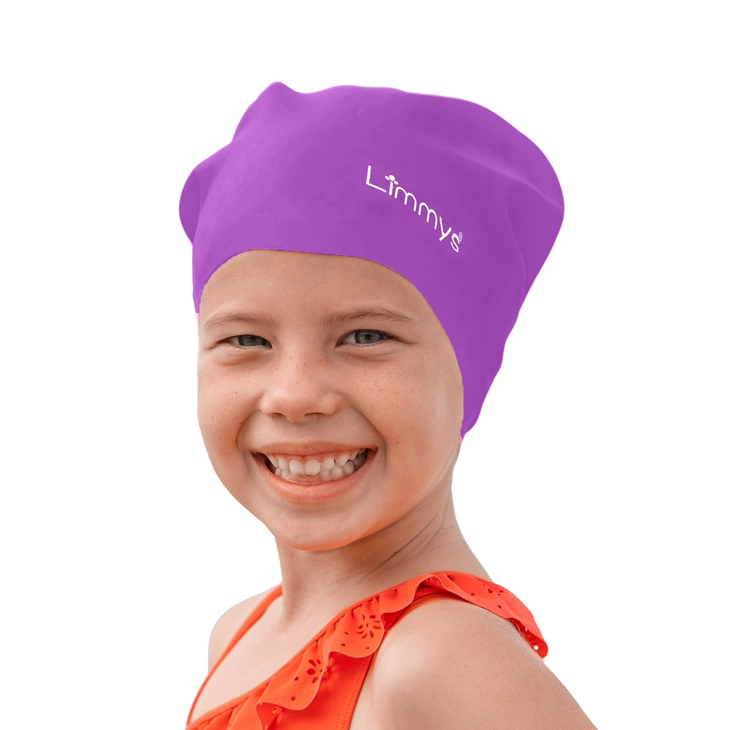 Premium Kids Long Hair Swim Caps