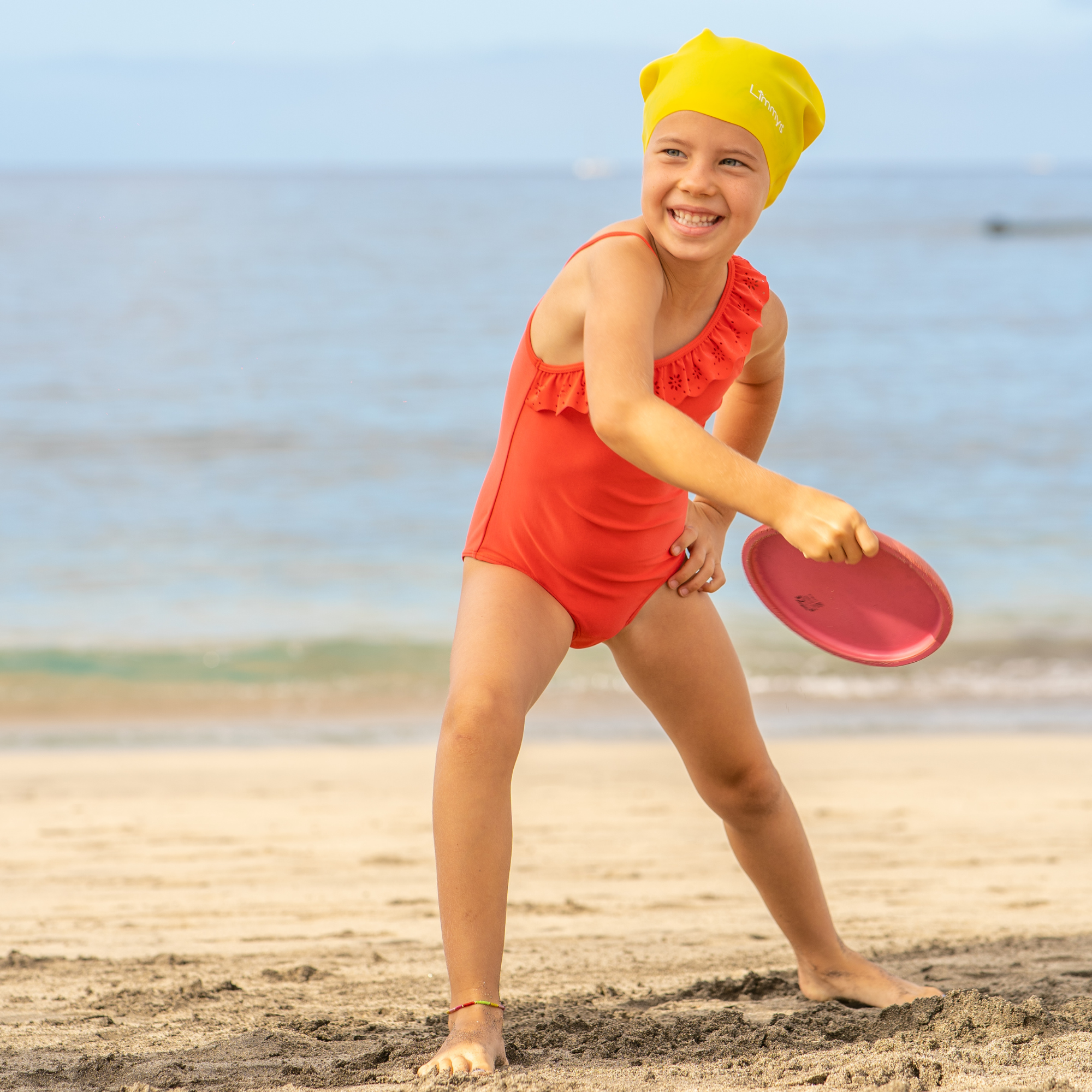 Premium Kids Long Hair Swim Caps