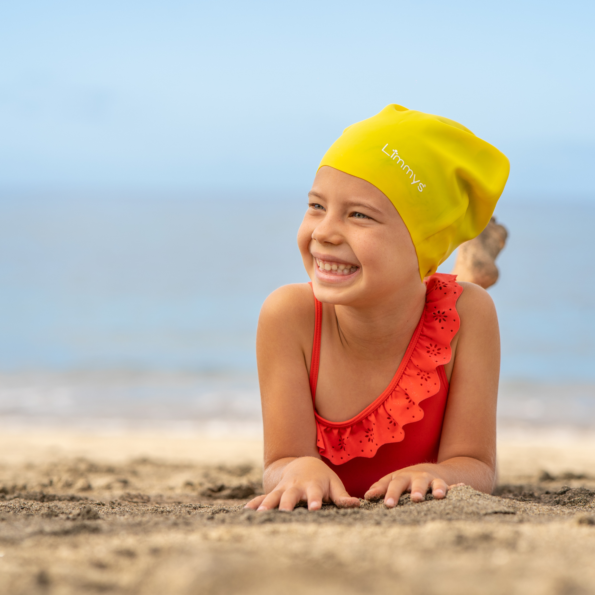 Premium Kids Long Hair Swim Caps