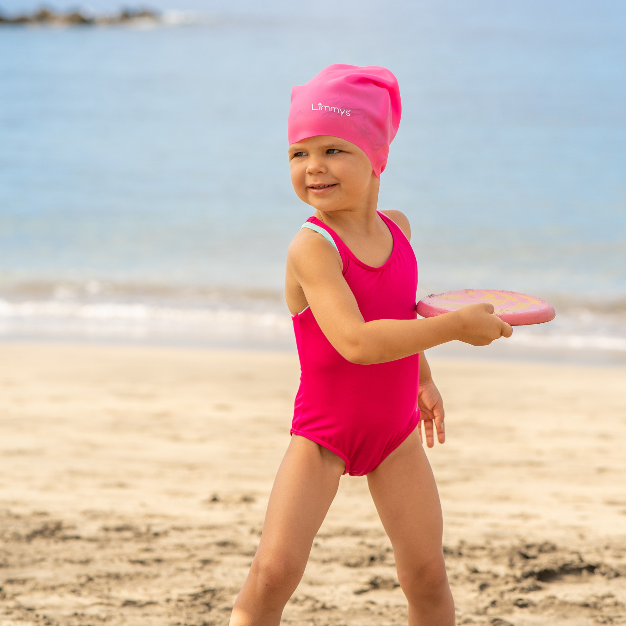 Premium Kids Long Hair Swim Caps
