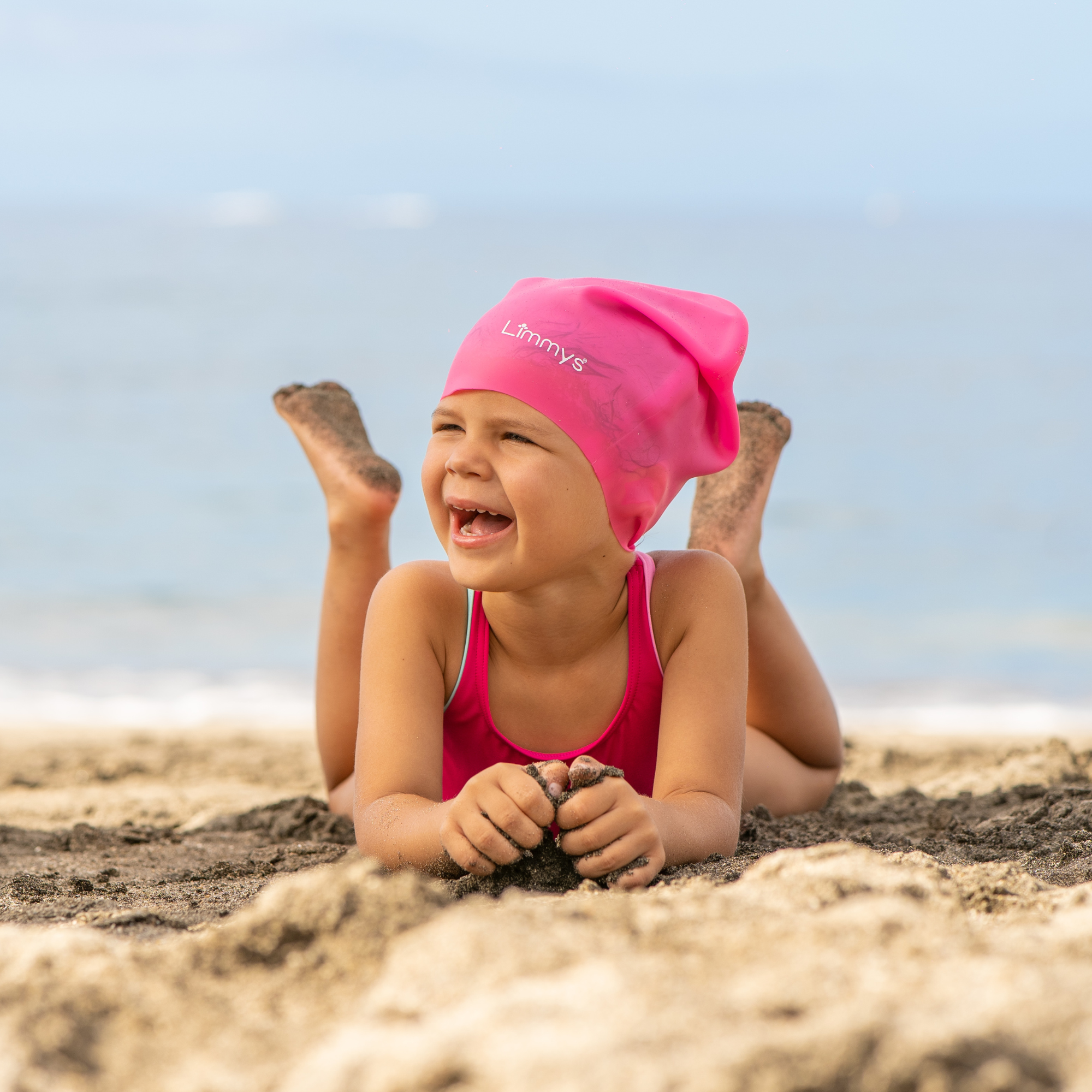 Premium Kids Long Hair Swim Caps
