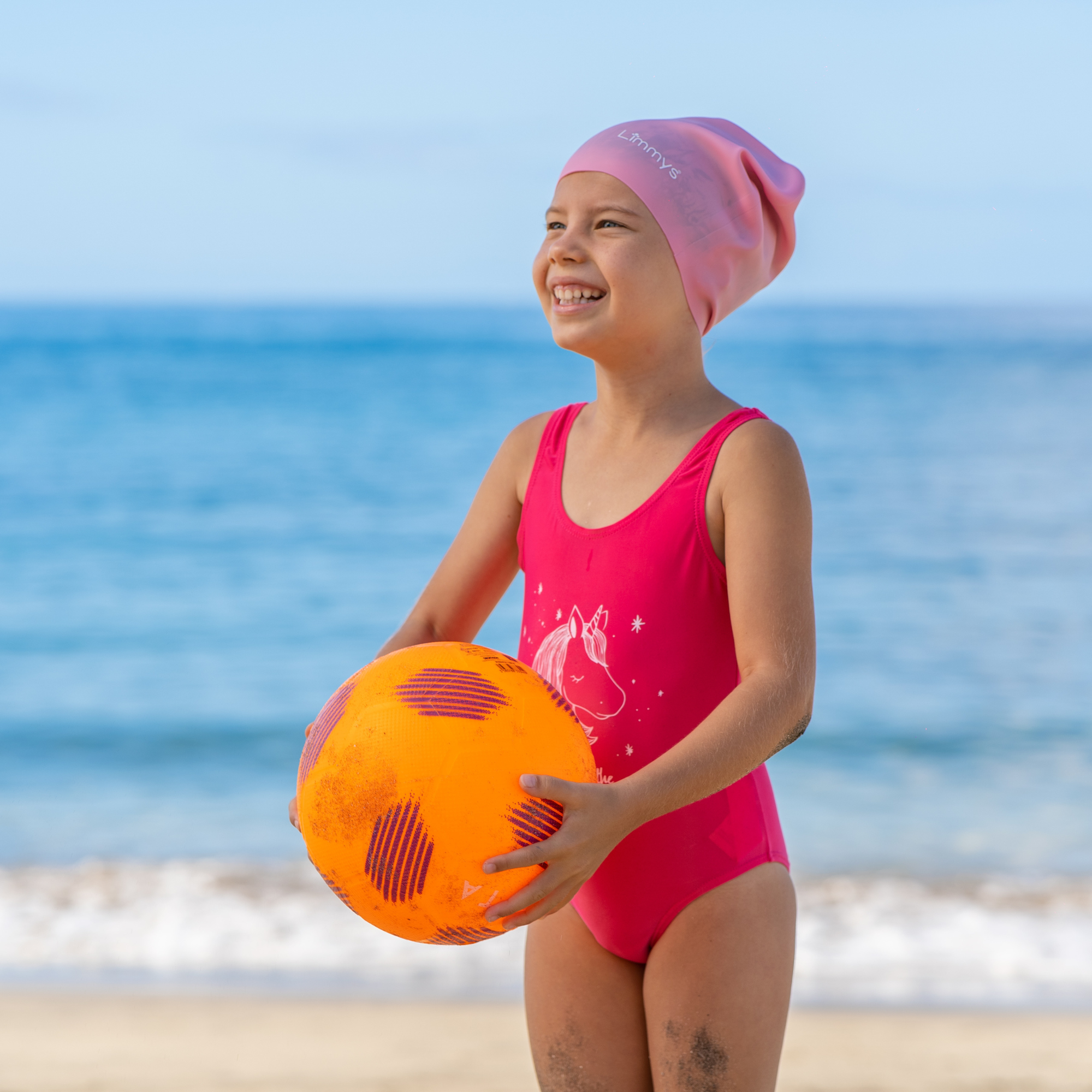 Premium Kids Long Hair Swim Caps