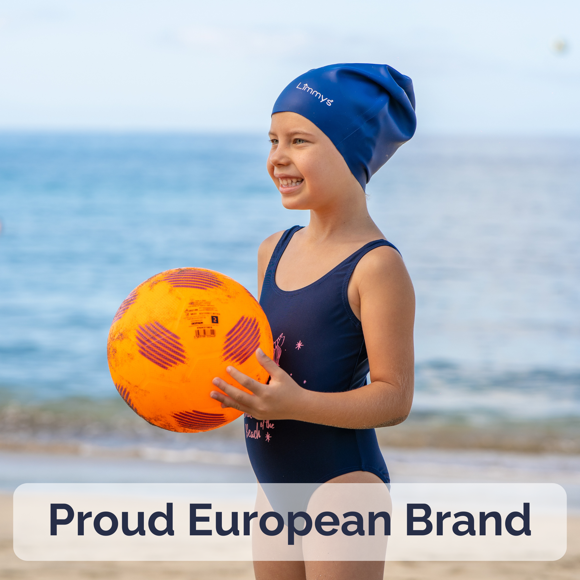 Premium Kids Long Hair Swim Caps