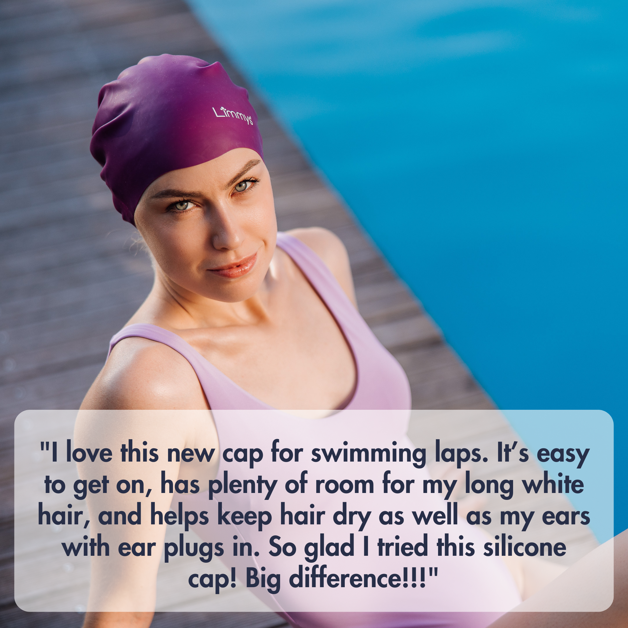 Premium Long Hair Swim Caps for Women