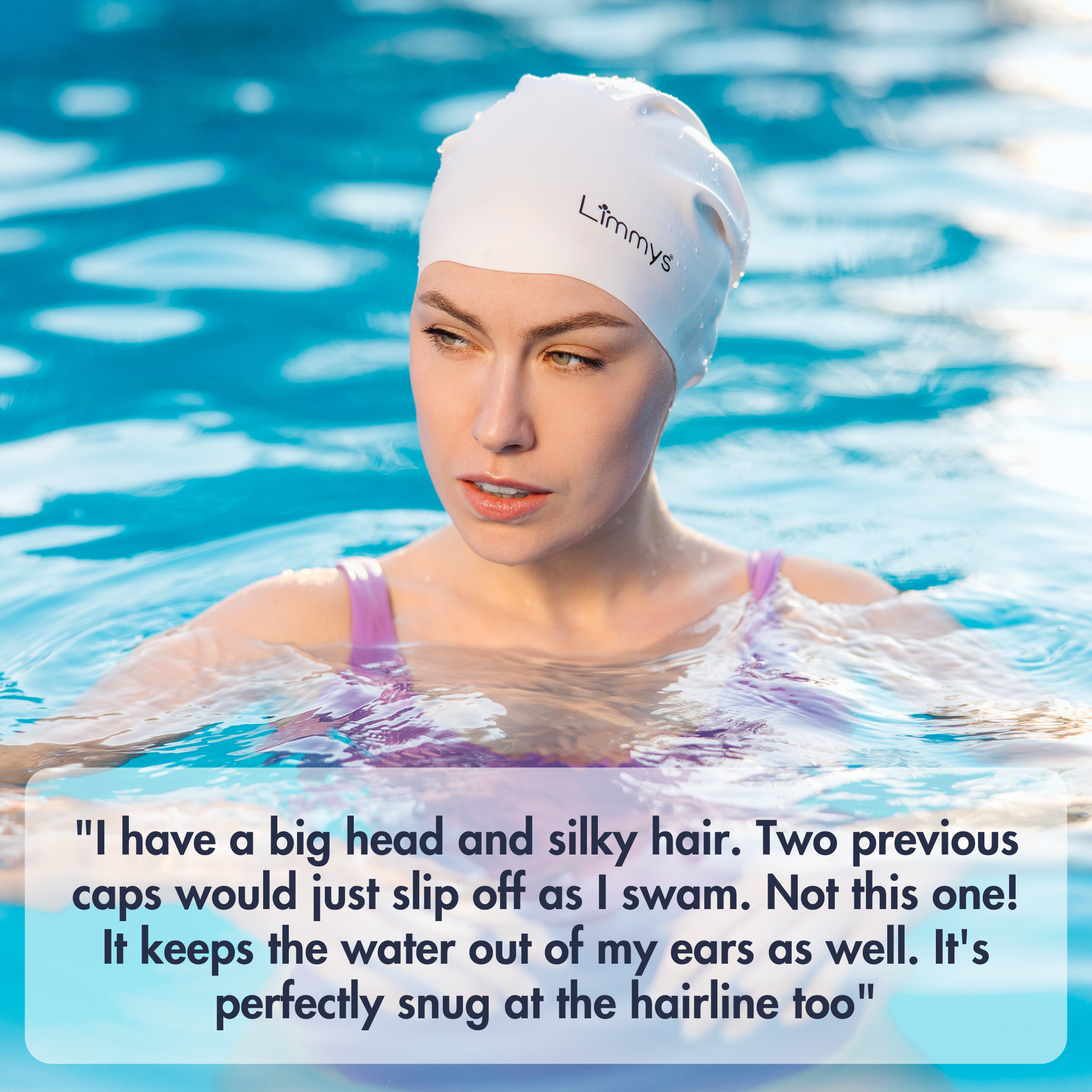 Premium Long Hair Swim Caps for Women