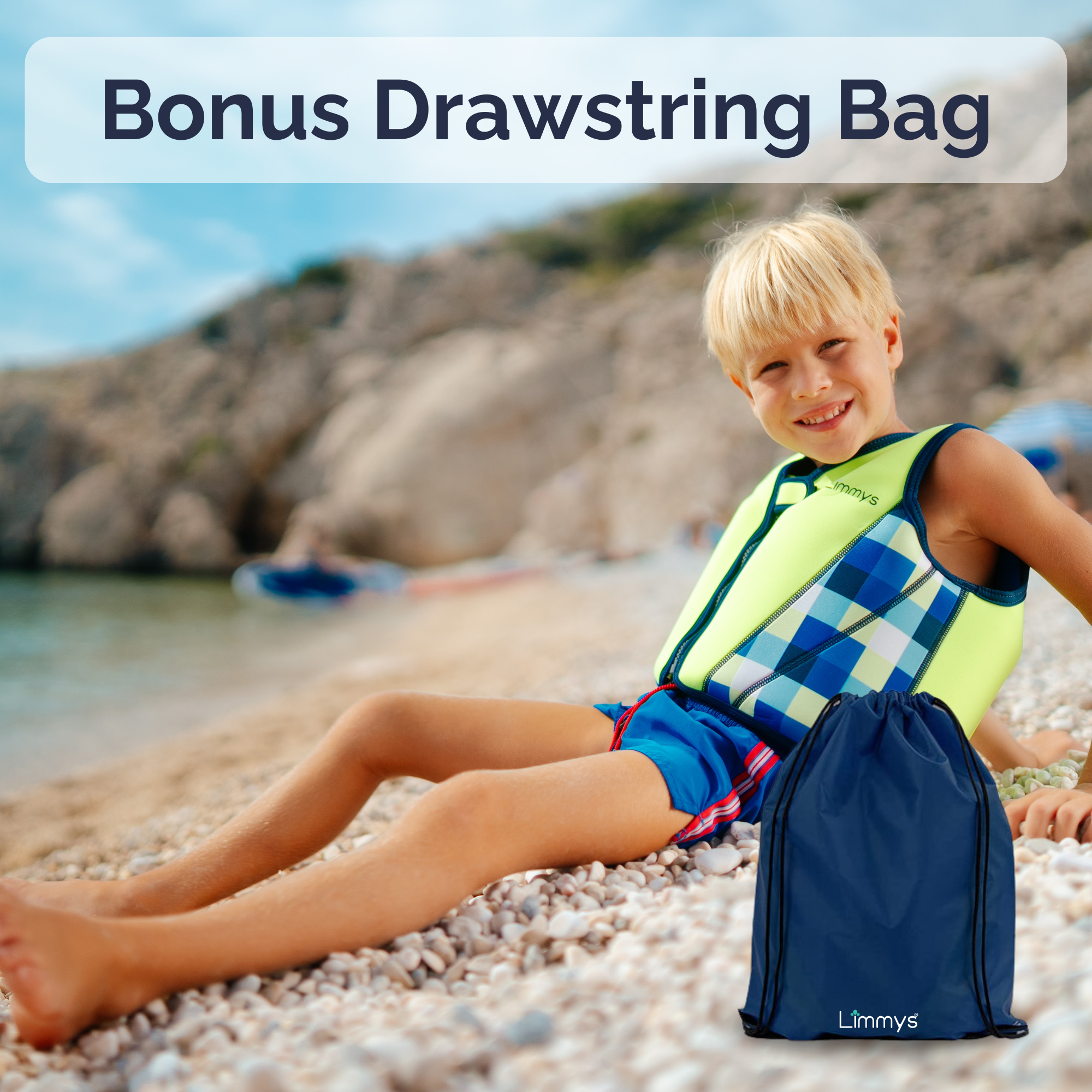 Premium Neoprene Swim Vest - Neon Green