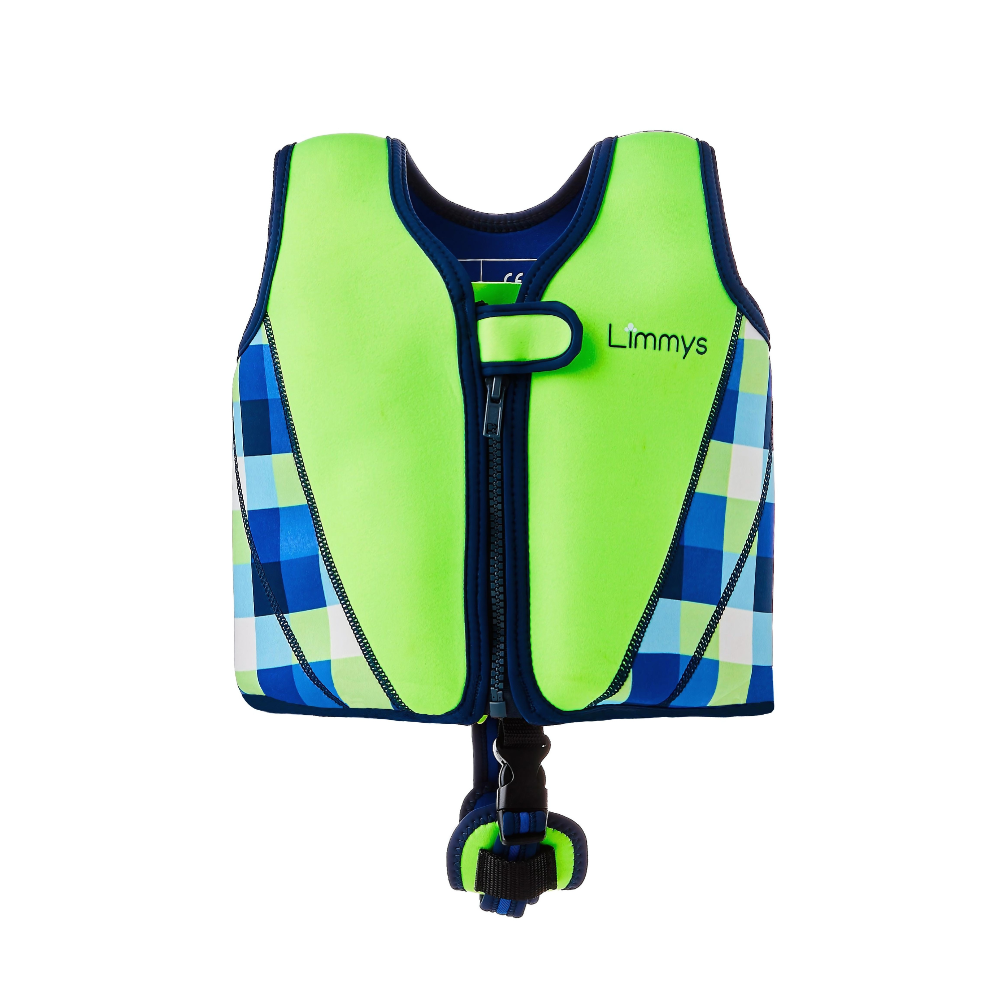 Premium Neoprene Swim Vest - Neon Green