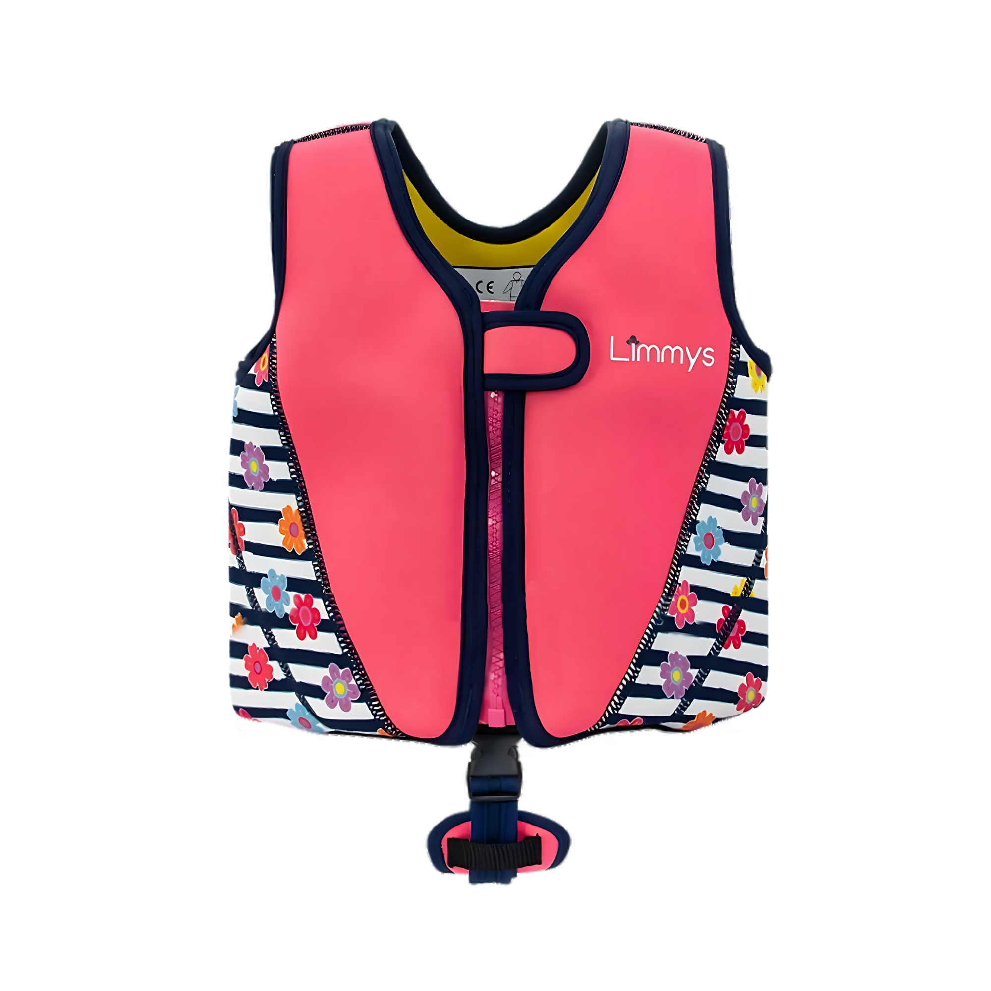 Premium Neoprene Swim Vest - Pink Blossom
