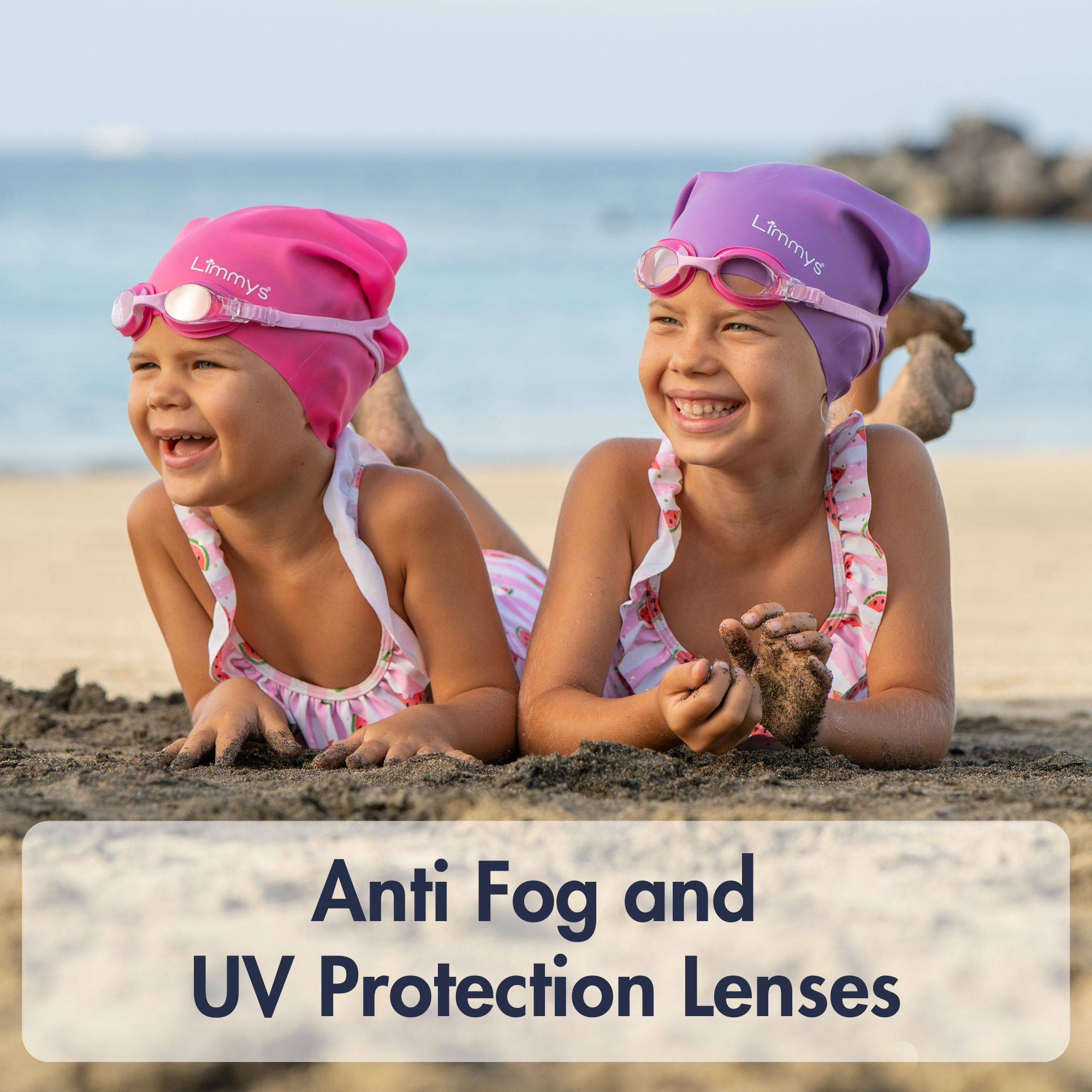 Premium Kids Swim Goggles - Pink