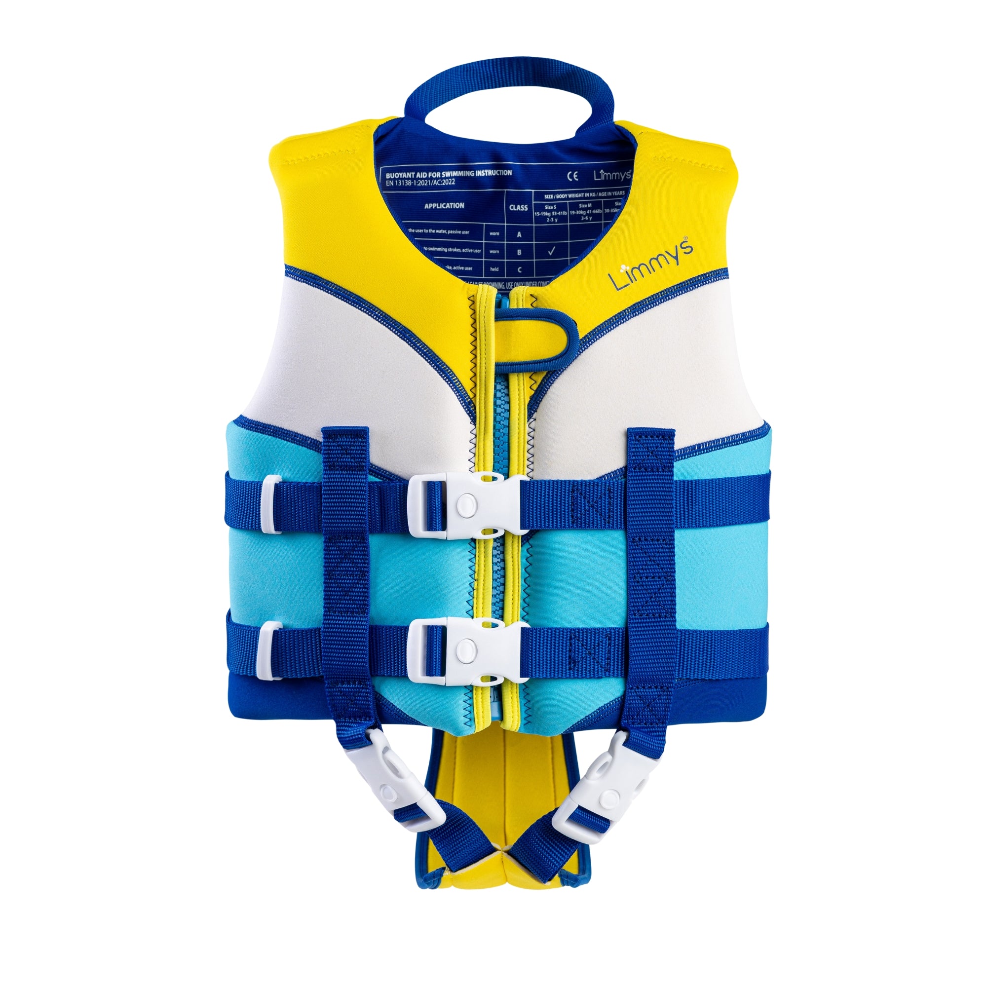 Premium Neoprene Swim Vest - Sunshine Blue
