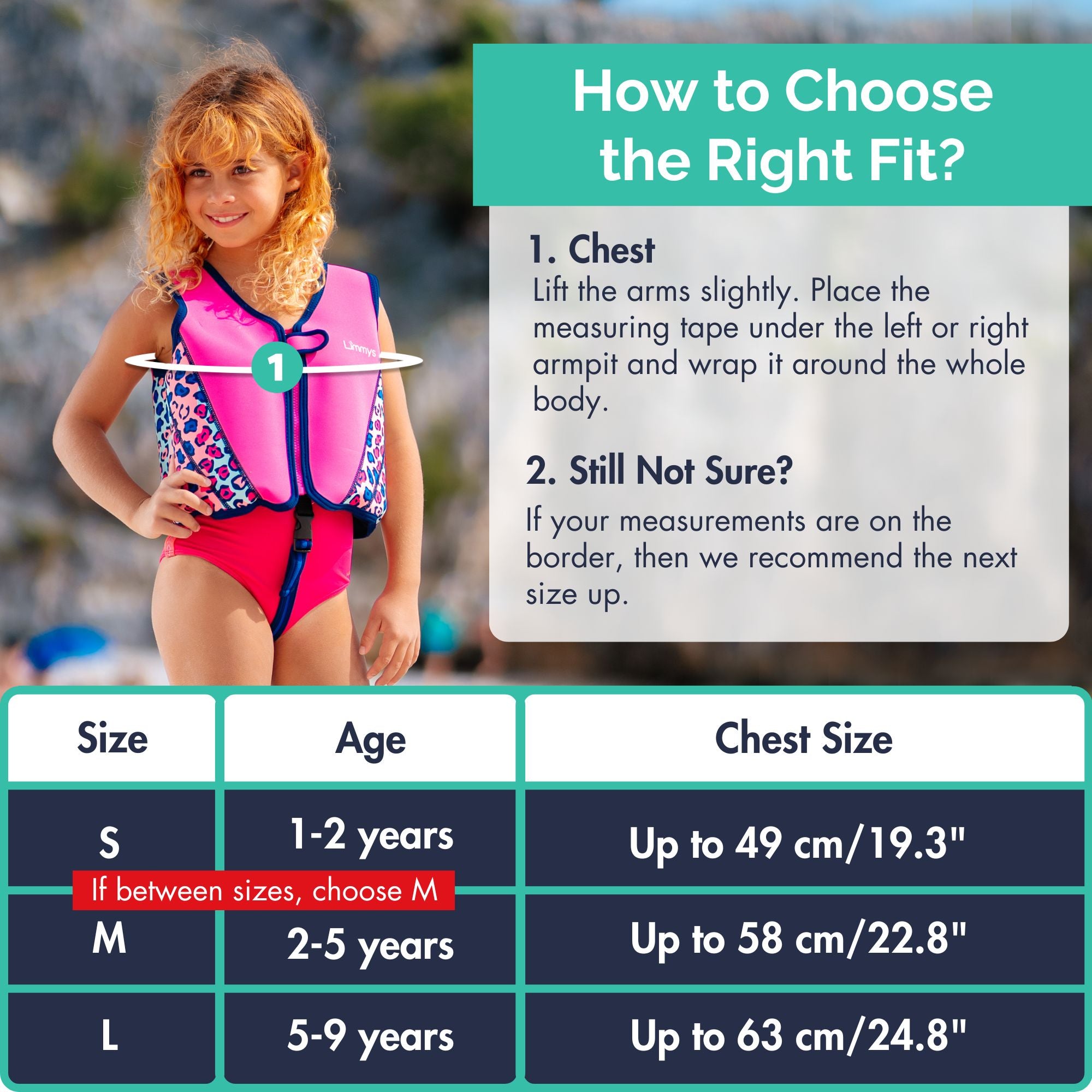 Premium Neoprene Swim Vest - Pink Leopard