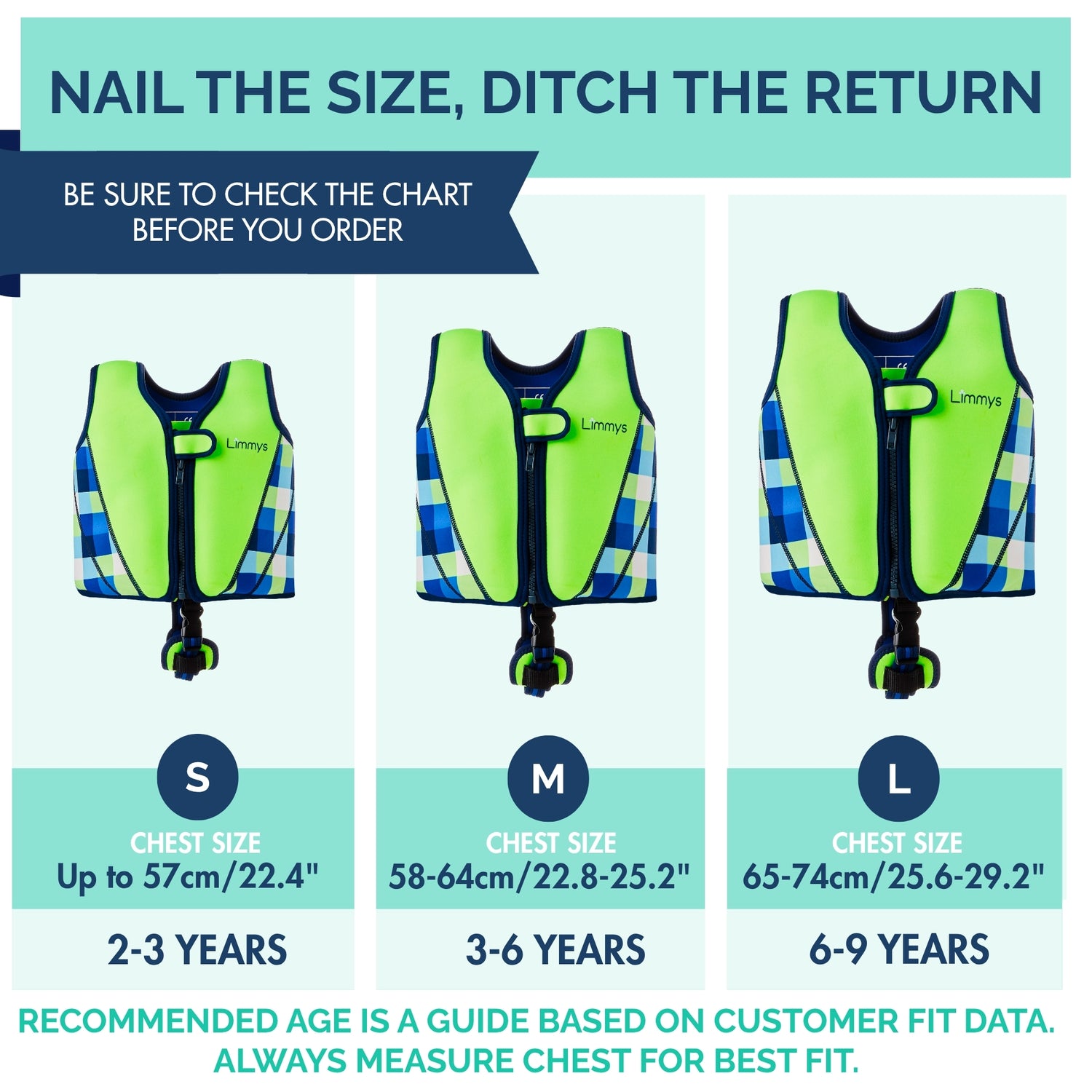 Premium Neoprene Swim Vest - Neon Green