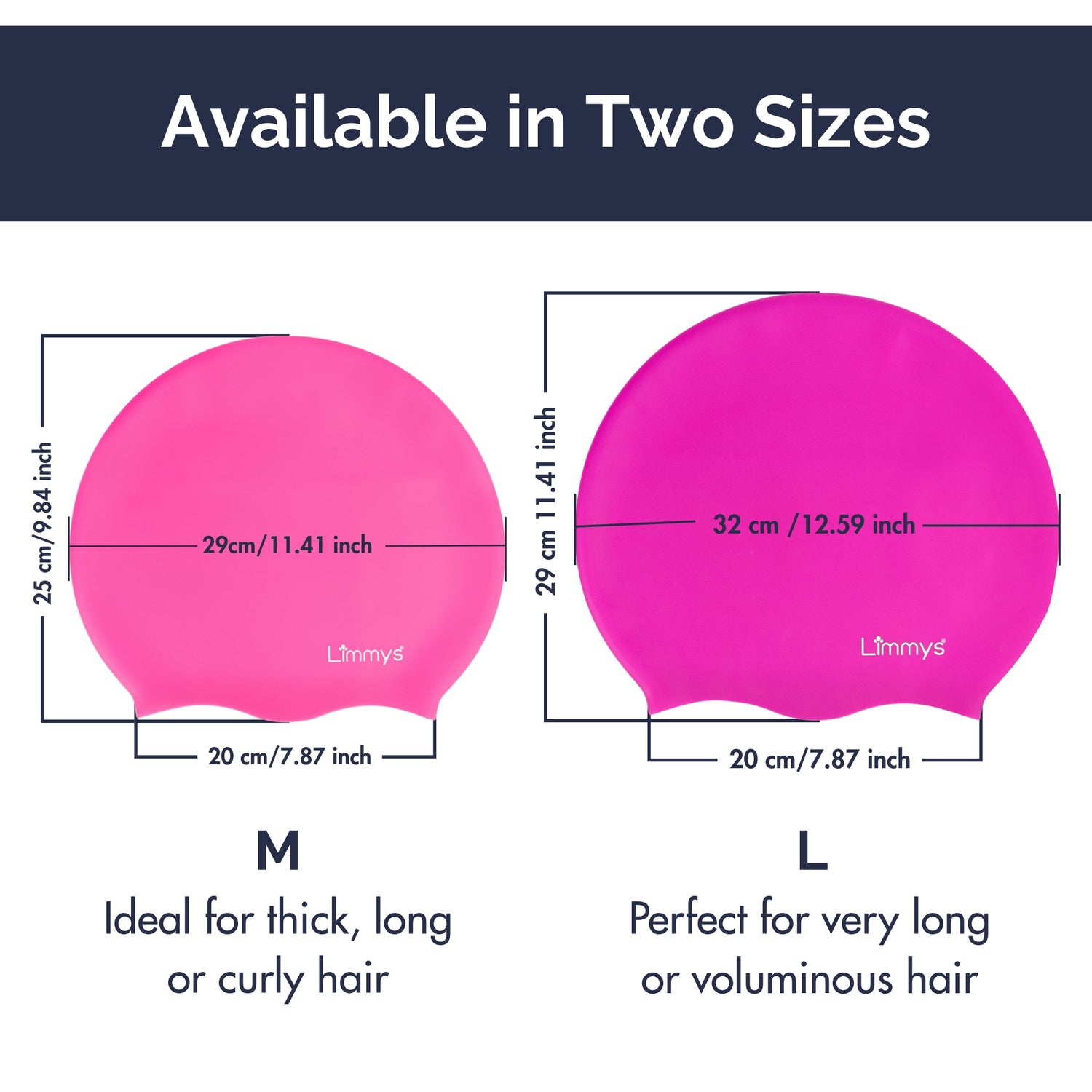 Premium Long Hair Swim Caps for Women