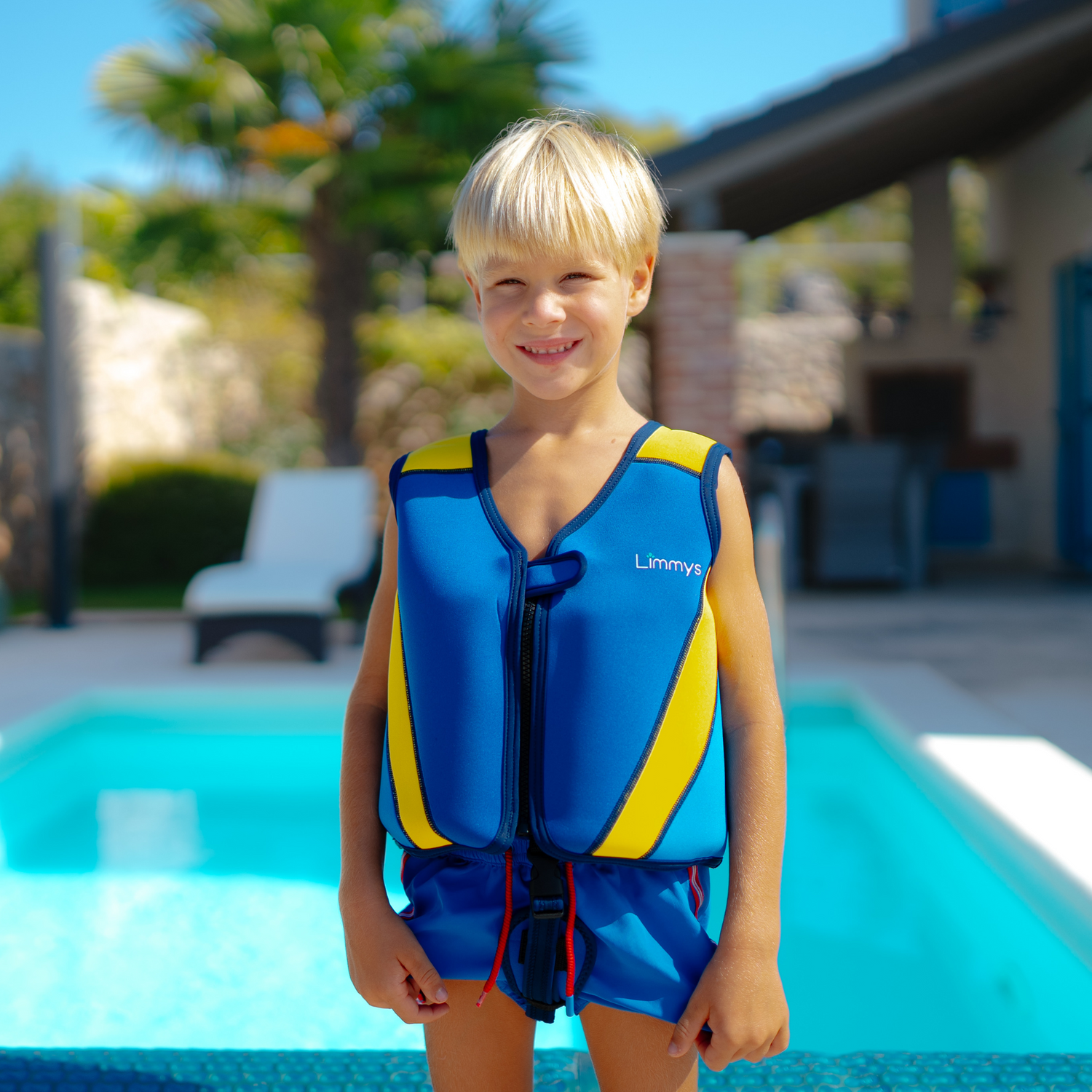 Premium Neoprene Swim Vest Royal Blue