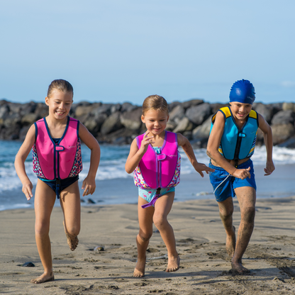 Premium Neoprene Swim Vest Pink Windmill