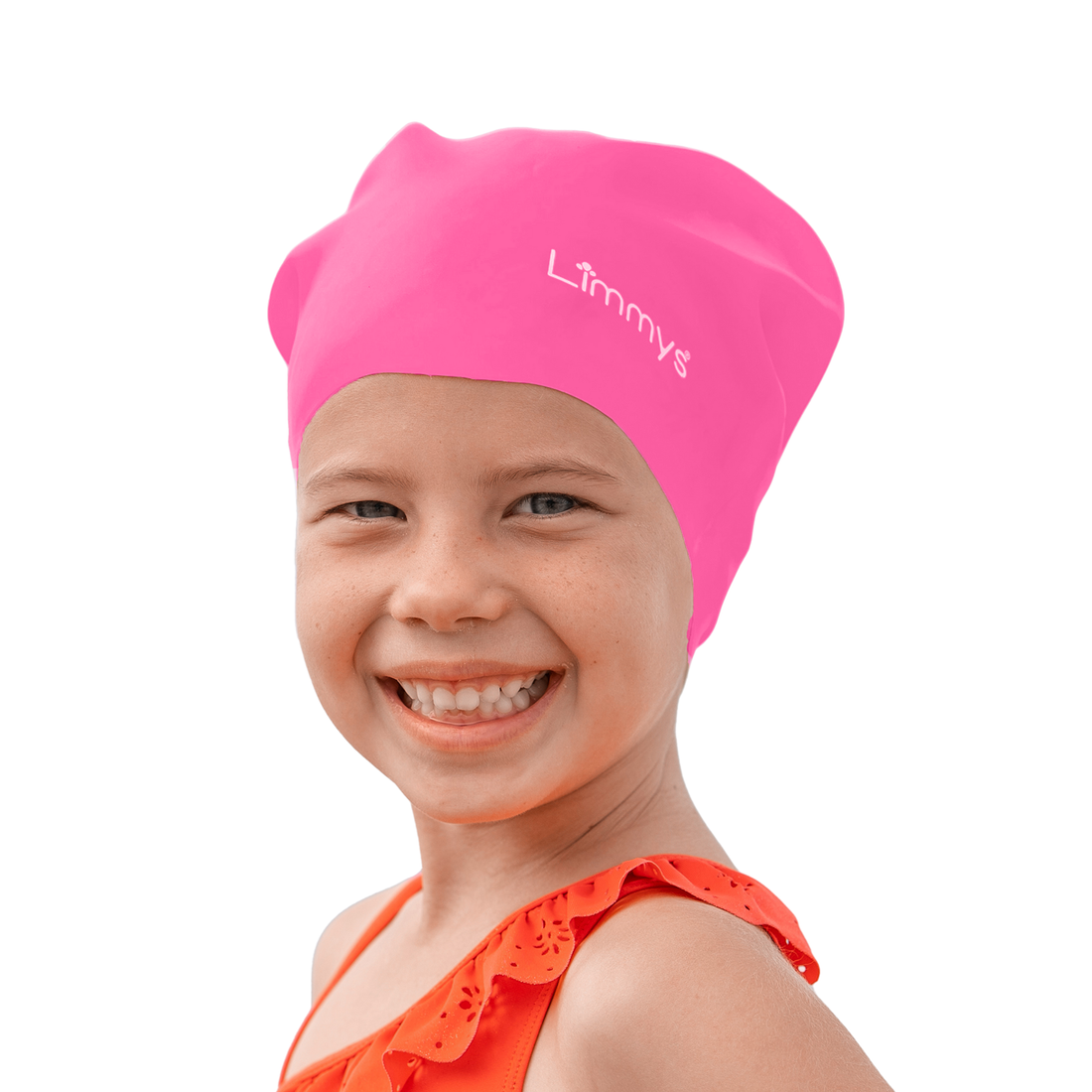 Premium Kids Long Hair Swim Caps