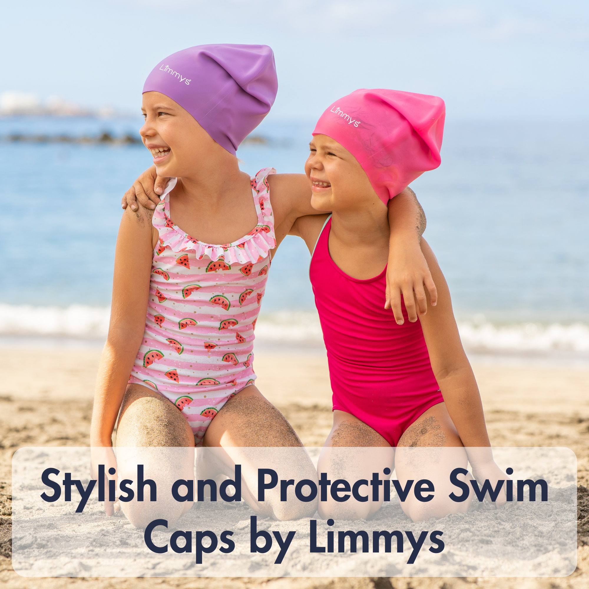 Swim Caps Kids Long Hair