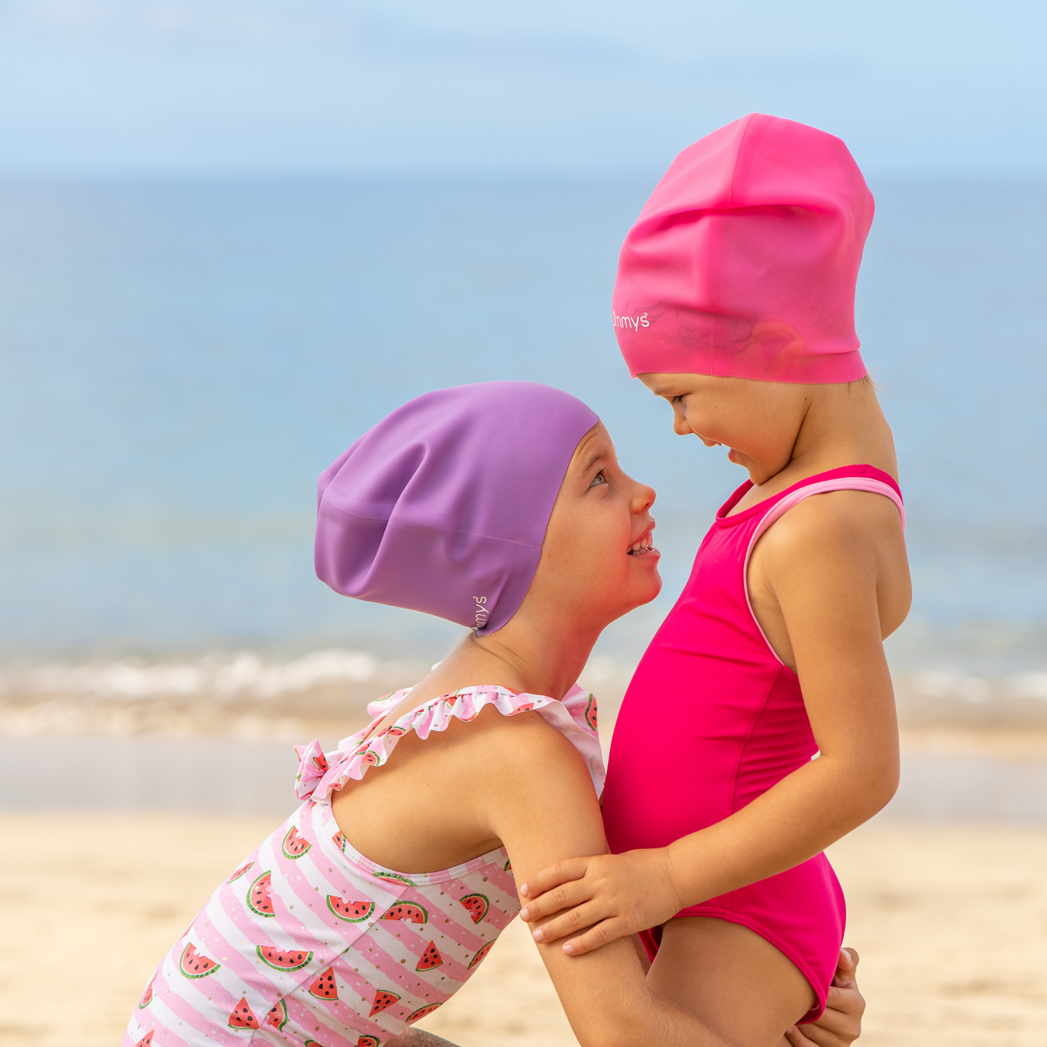 Swimming hair cap for kids on sale