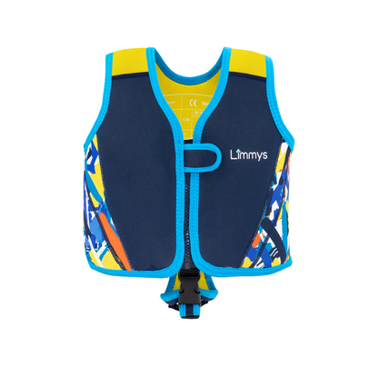 Premium Neoprene Swim Vest Navy Blue