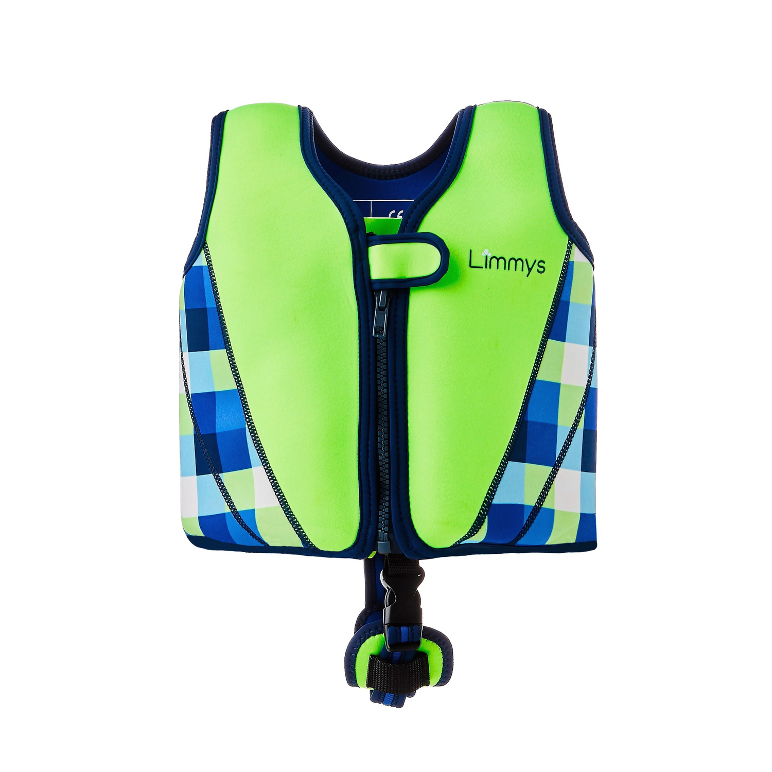 Premium Neoprene Swim Vest Neon Green