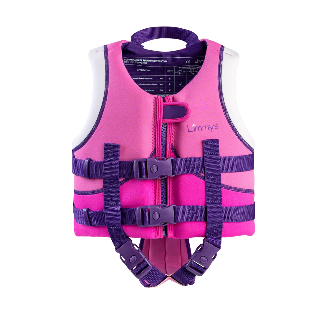 Premium Neoprene Swim Vest - Berry Pink